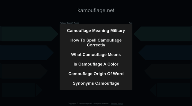 kamouflage.net
