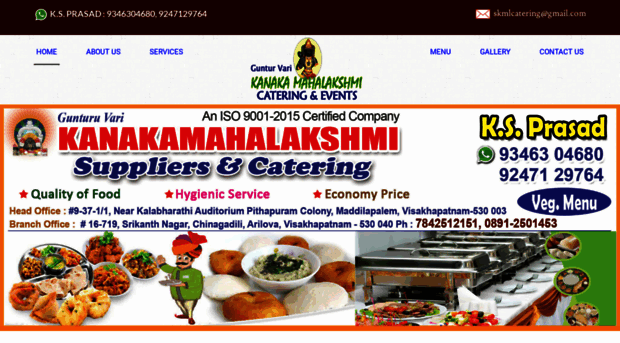 kanakamahalakshmicatering.com