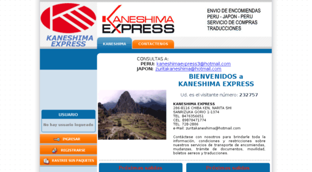 kaneshimaexpress.com