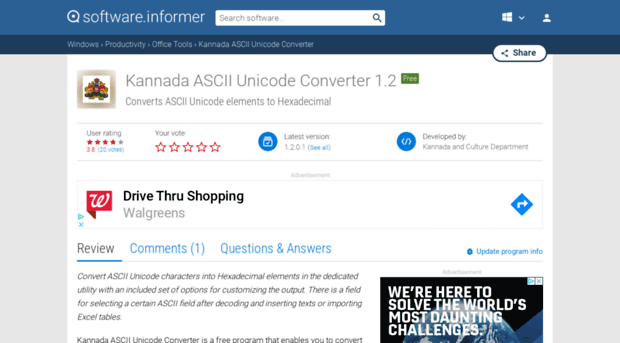 kannada-ascii-unicode-converter.software.informer.com