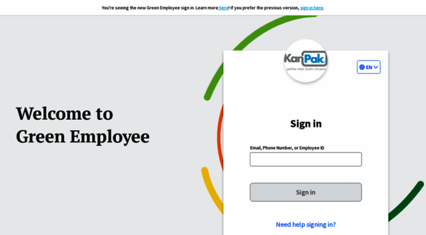 kanpak.greenemployee.com