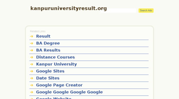 kanpuruniversityresult.org