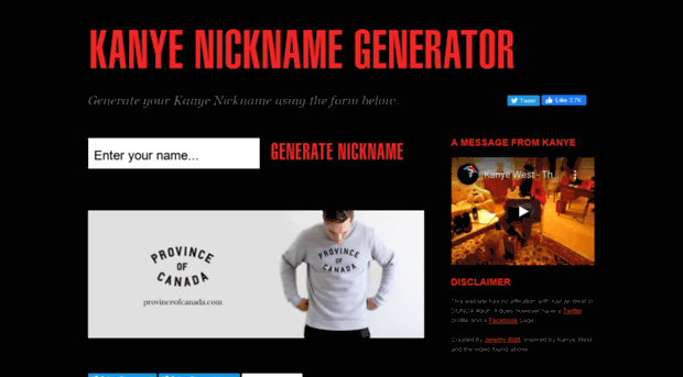 kanyenickname.com