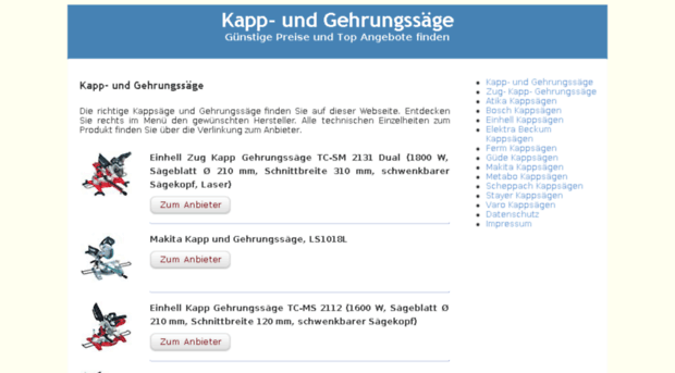 kappsaege-gehrungssaege.de