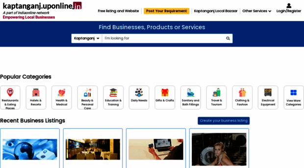 kaptanganj.uponline.in