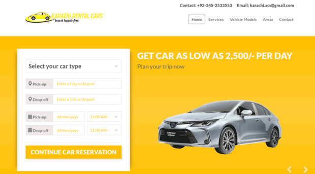 karachirentalcars.com