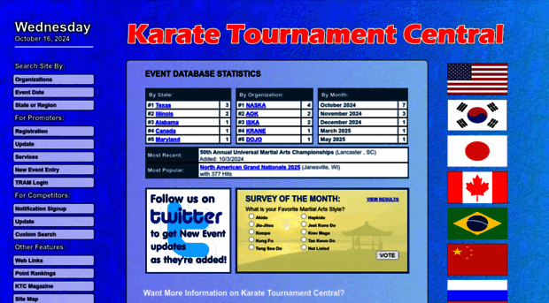 karatetournaments.net