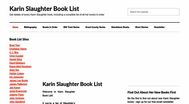 karinslaughterbooklist.com