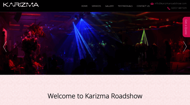 karizmaroadshow.com