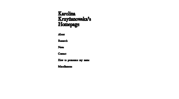 karolinakrzyzanowska.com