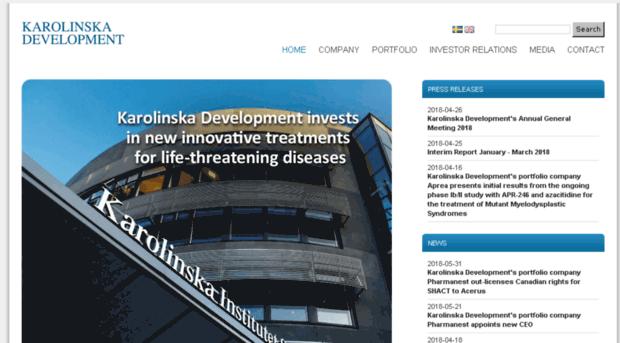 karolinskadevelopment.com