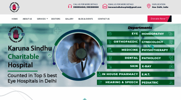 karunasindhuhospital.com