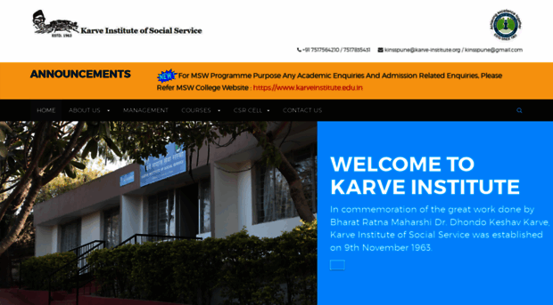 karve-institute.org