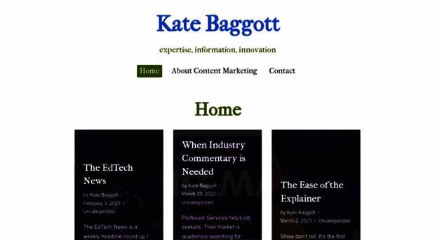 katebaggott.com