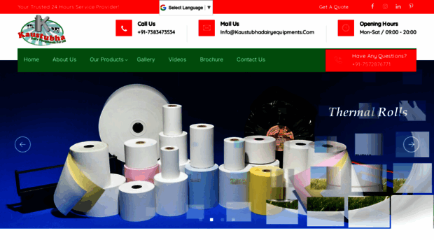 kaustubhadairyequipments.co.in