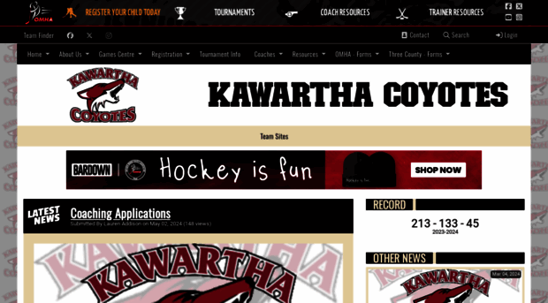 kawarthacoyotes.ca