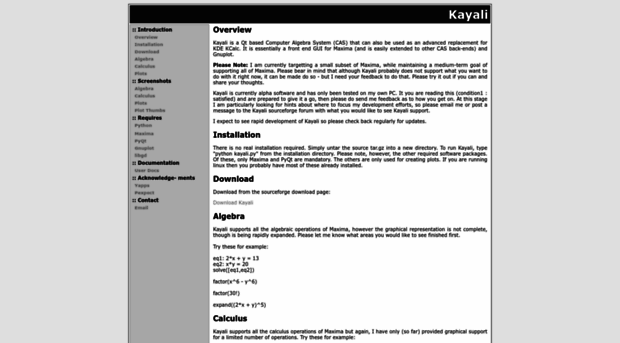 kayali.sourceforge.net