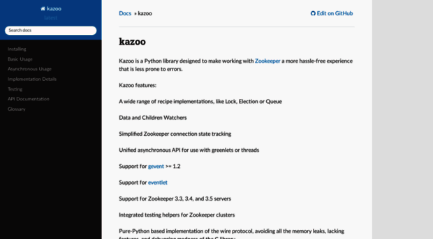 kazoo.readthedocs.org