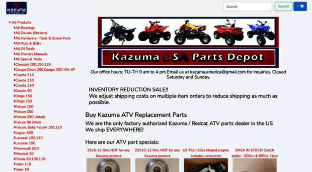 kazumausaparts.com