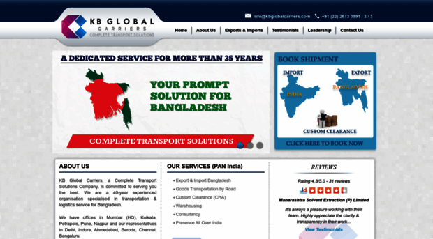 kbglobalcarriers.com