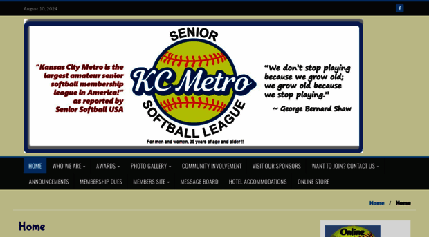 kcseniorsoftball.org