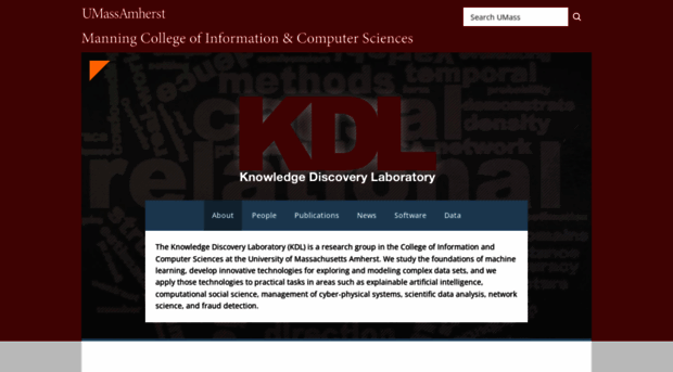 kdl.cs.umass.edu