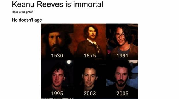 keanuisimmortal.com