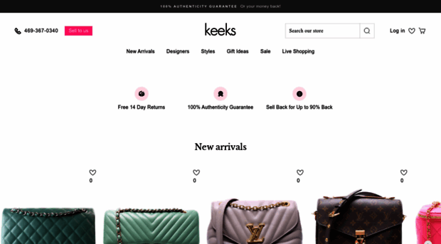 keeksdesignerhandbags.com