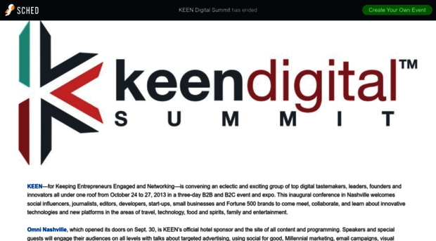 keendigitalsummit2013.sched.org