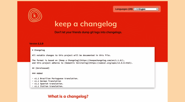 keepachangelog.com