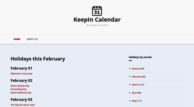 keepincalendar.com