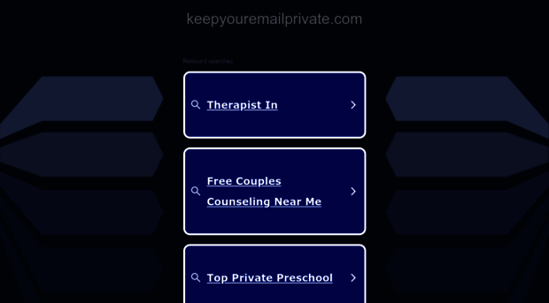 keepyouremailprivate.com