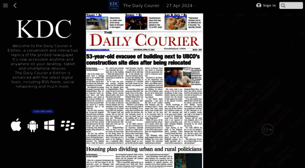 kelownadailycourier.pressreader.com