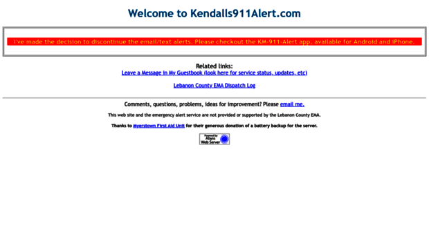 kendalls911alert.com