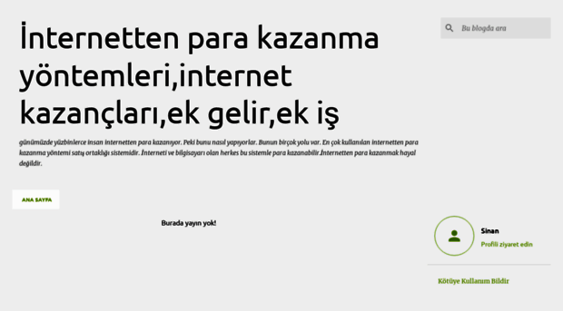 kendiwebsitenikurinternettenparakazan.blogspot.com