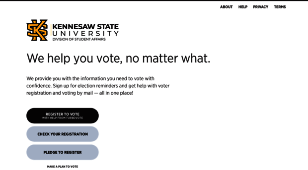 kennesaw.turbovote.org
