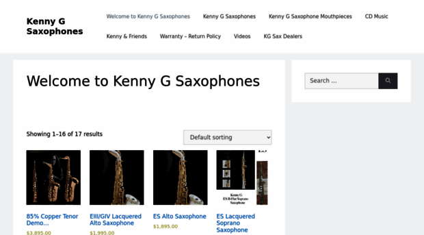 kennygsaxophones.com