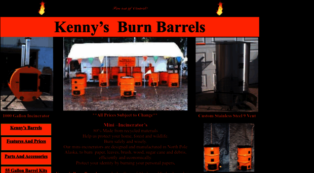 kennysburnbarrels.com