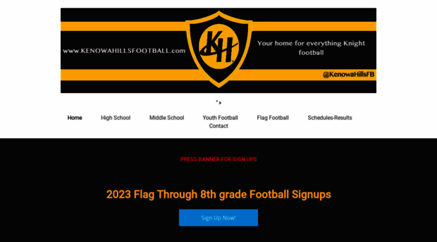 kenowahillsfootball.com