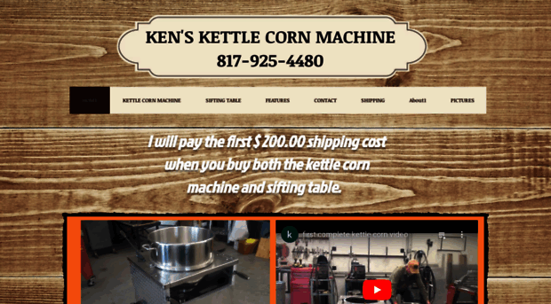 kenskettlecornmachine.com