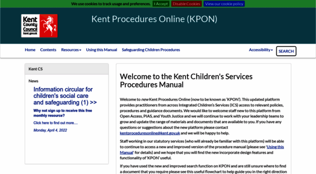 kentchildcare.proceduresonline.com