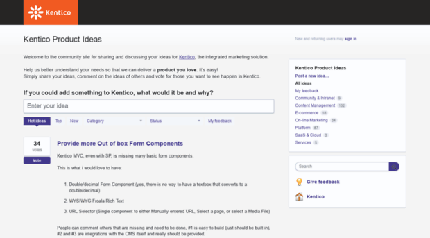 kentico.uservoice.com