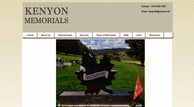 kenyonmemorials.com