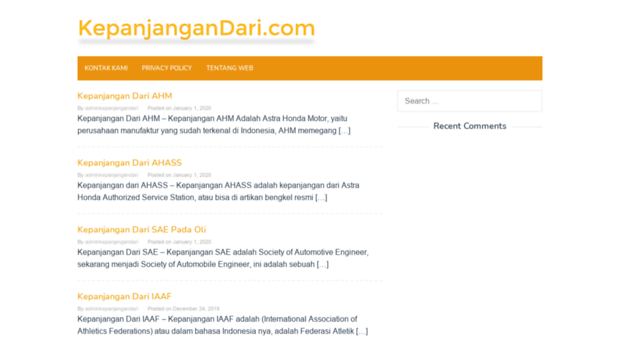 kepanjangandari.com