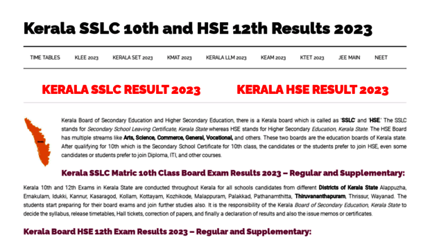 kerala.allresultsnic.in