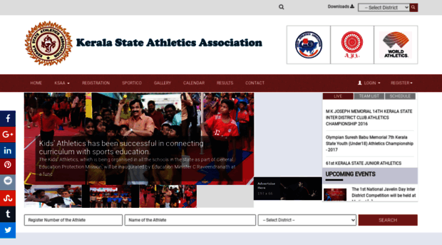 keralaathletics.org