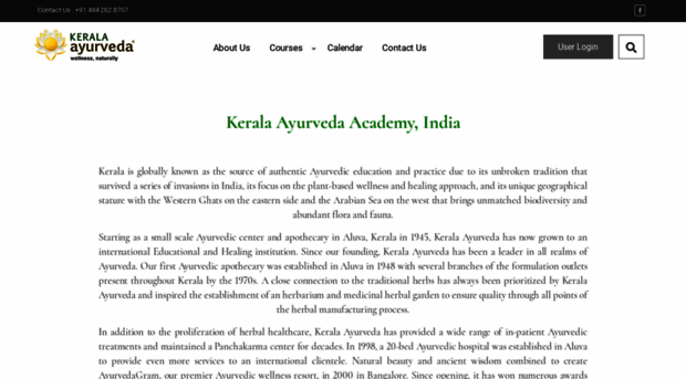 keralaayurvedaacademy.com