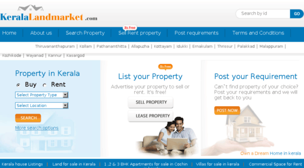 keralalandmarket.com