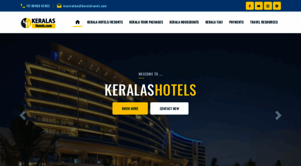 keralashotels.com