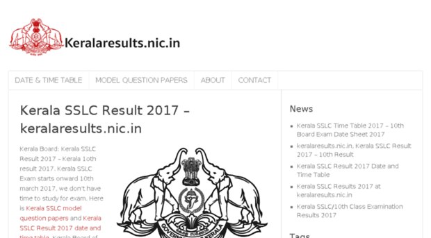 keralasslcresults2016.ind.in